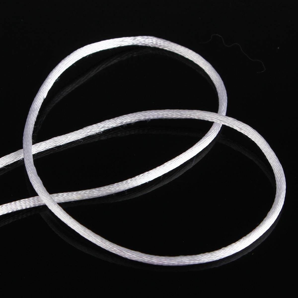 20M Rope 2mm Nylon Chinese Knot Cord Macrame Bead Braided Jewelry Thread String White