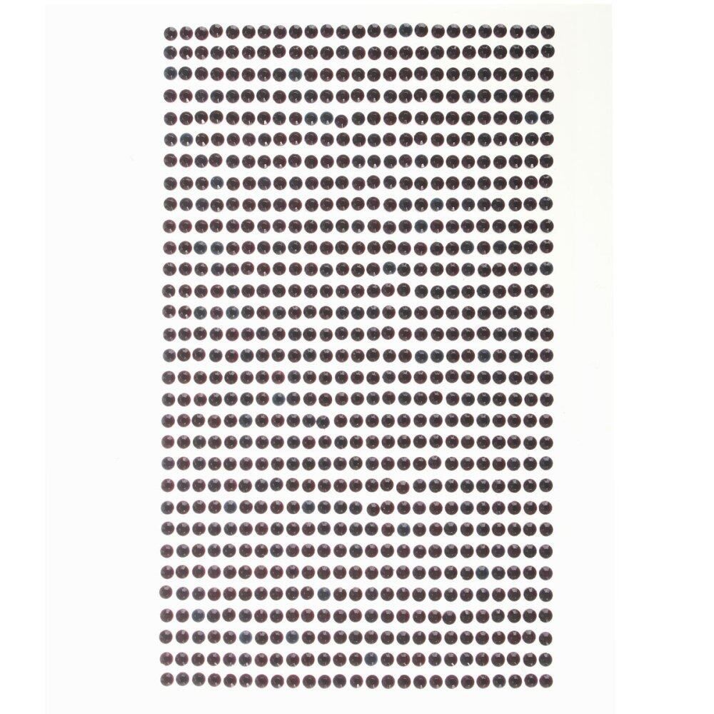 3-6mm Self Adhesive Stick On Rhinestones Sticker Crystals Diamante Gem Car Black