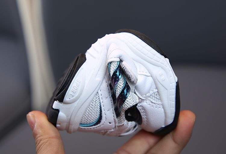 Teen Children's Leather Sports Shoes Casual Running -White