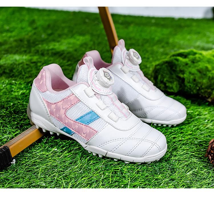 Soccer Shoes Children's Breathable Training Soccer Shoes Pink