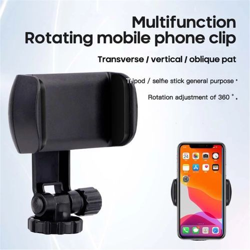 360 Degree Rotation Mini Video Tripod Stand Handle-Black