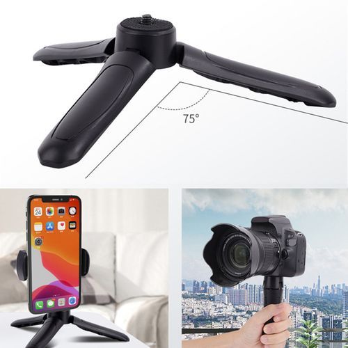 360 Degree Rotation Mini Video Tripod Stand Handle-Black