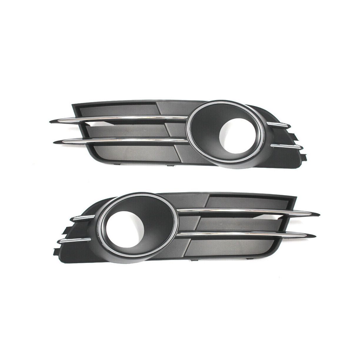 1Pair Car Front LH+RH Bumper Ventilation Grille for A6 C7 2010-2018 Fog Lamp Grille 4GD807681B 4GD807682B