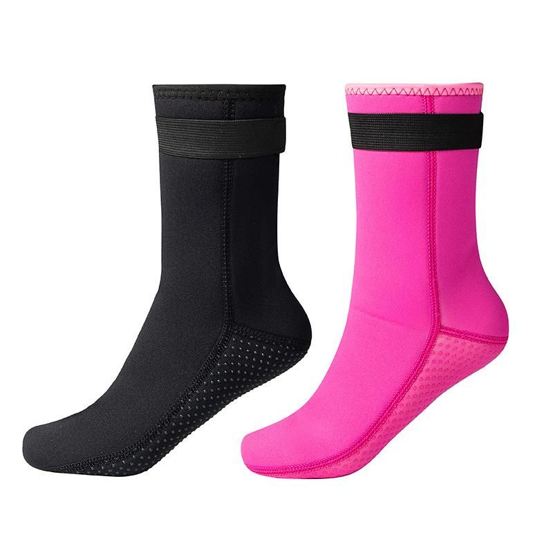 Diving Socks Men's Swimming Warm Deep Diving Snorkeling Cold-Proof Wear-Proof Ankle Support Foot Sock Wear-Resistant 3mm Thick Beach Socks Women