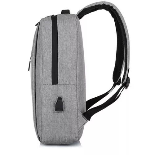 Smart Retro Laptop Backpack - Grey -14"