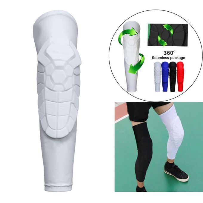 1 Pieces Adult Kids Knee Pads Cycling Skiing Running Skating White XXL