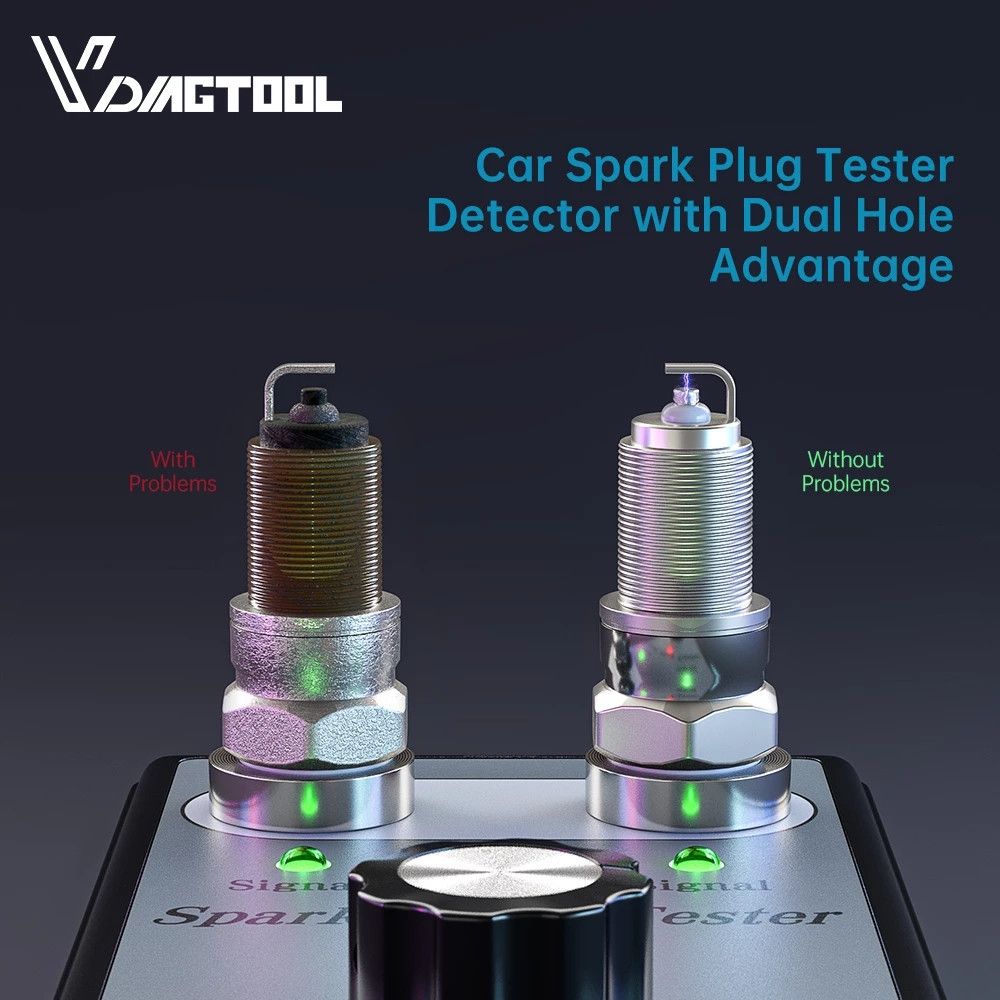 Auto Car Spark Plug Tester With Adjustable Double Hole Detector Ignit