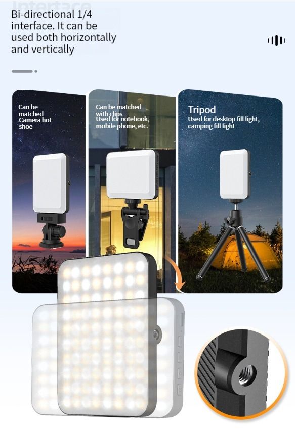 Mini LED Video Light Photography Fill-in Lamp 3000-6500K