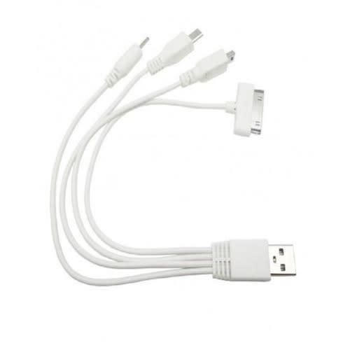 4-in-1 Usb Cable - White
