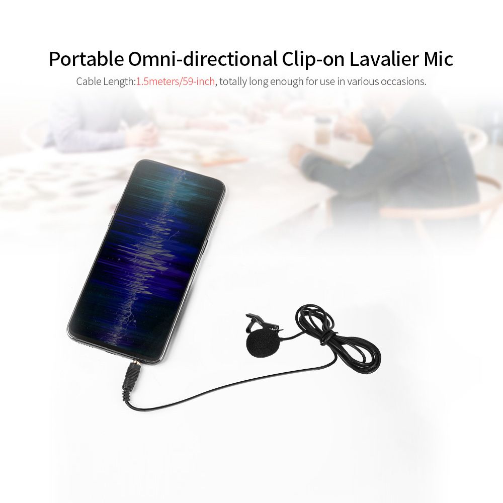 GL-119 3.5AUX Lavalier Microphone Omni Directional