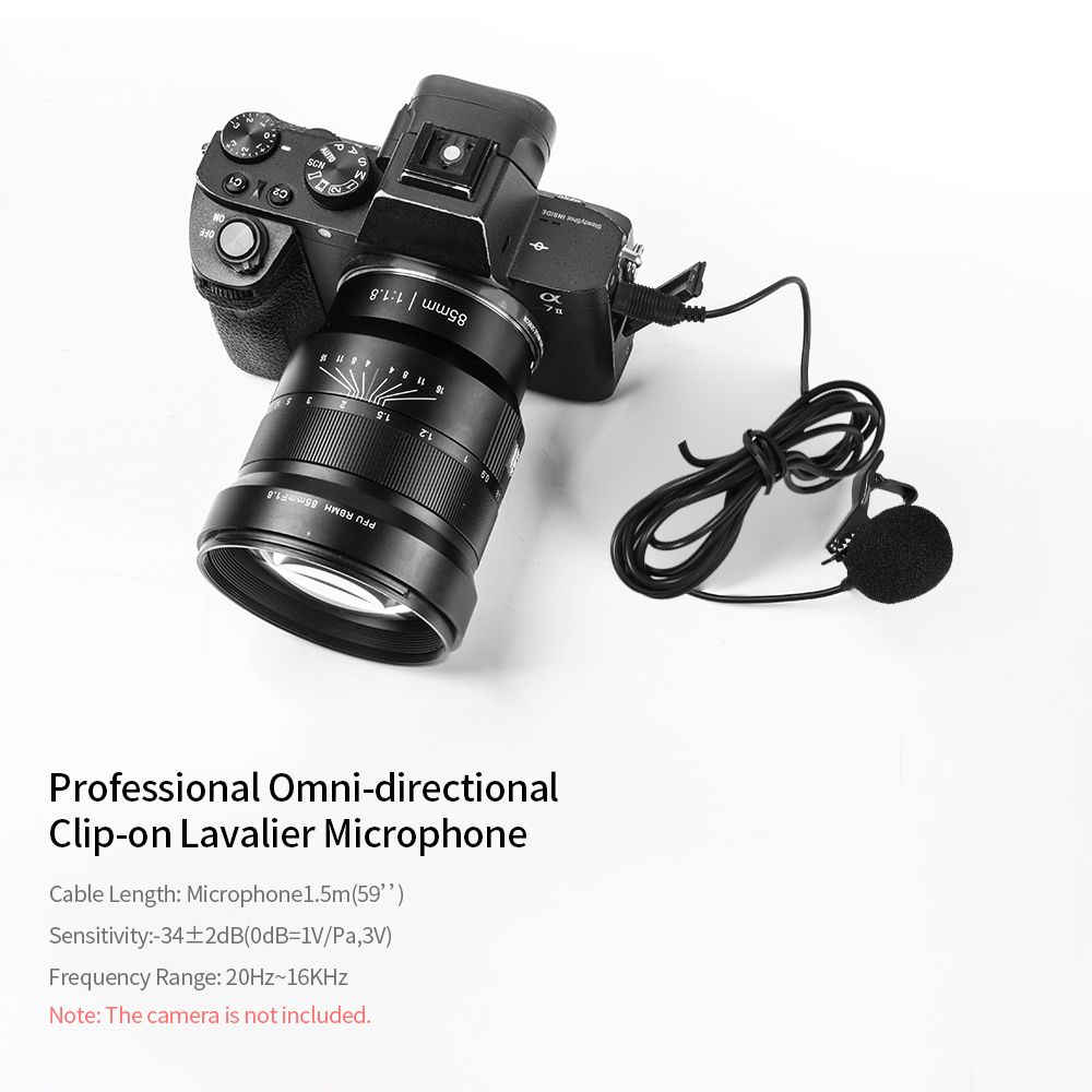 GL-119 3.5AUX Lavalier Microphone Omni Directional