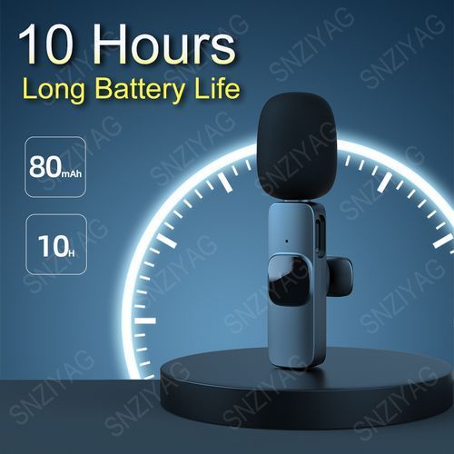 One For Two Wireless Lavalier Microphone Audio Video Recording Mic For Type C Phone Live Game Mobile Phone Camera