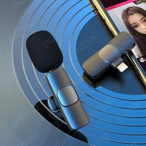 One For Two Wireless Lavalier Microphone Audio Video Recording Mic For Type C Phone Live Game Mobile Phone Camera
