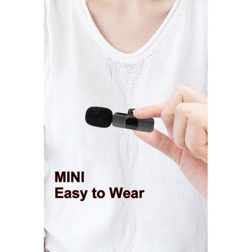 One For Two Wireless Lavalier Microphone Audio Video Recording Mic For Type C Phone Live Game Mobile Phone Camera