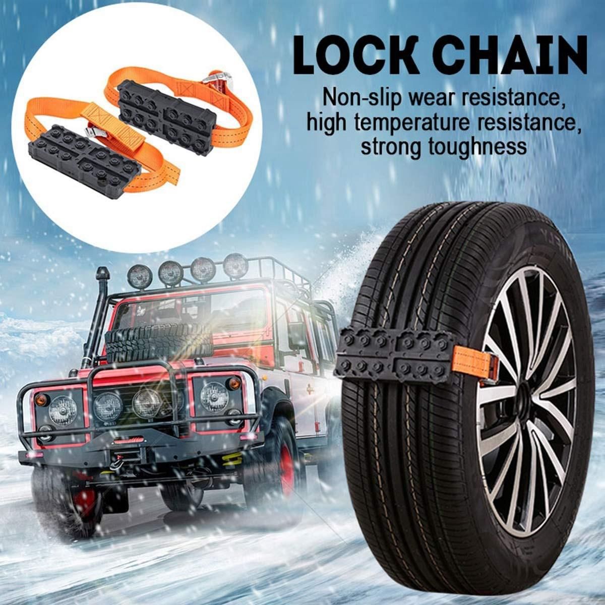 Vehicle Snow Traction Tire Block - 2-Pack Strong for Trucks