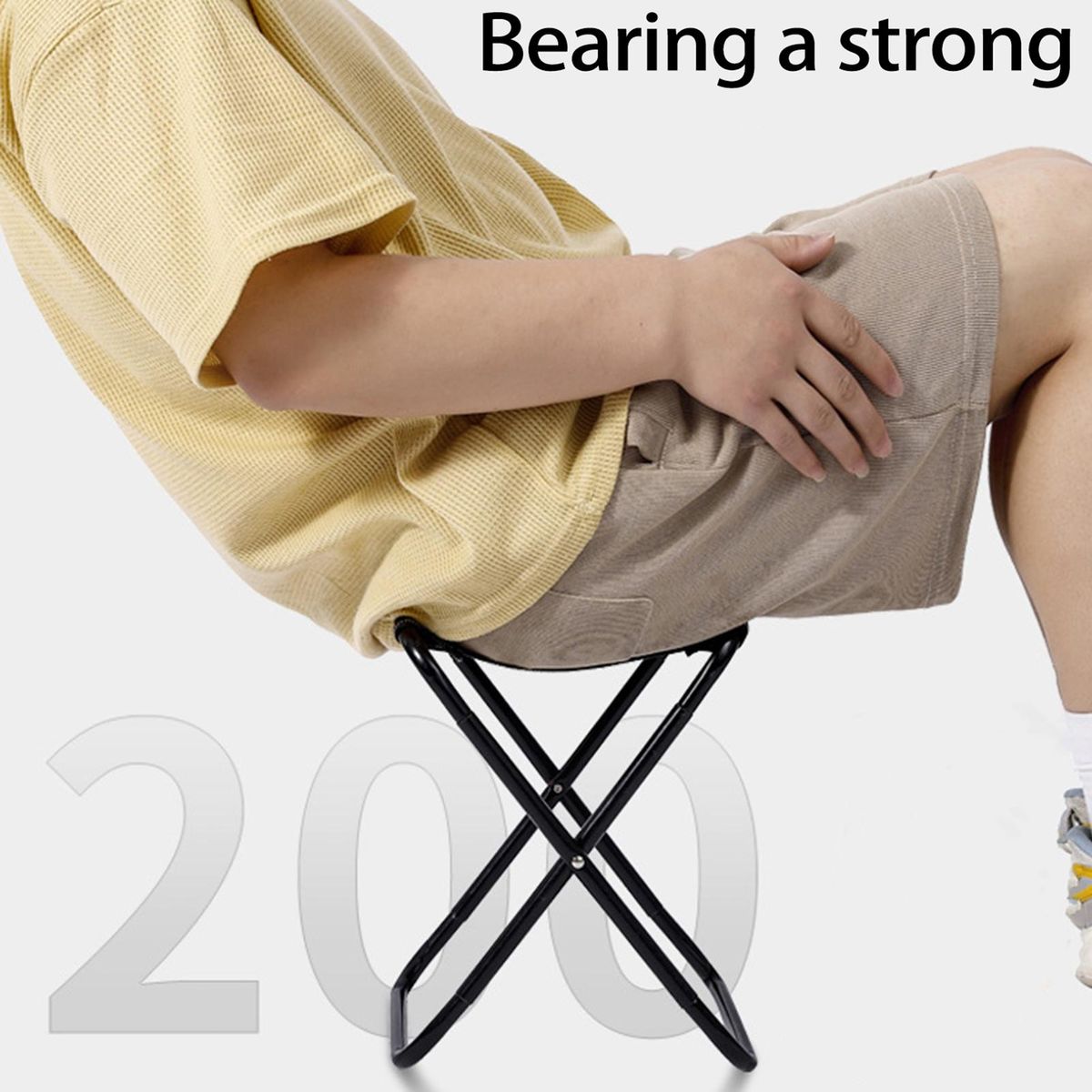 1 Set Fishing Stool Portable Tear Resistance Stool Mix Color