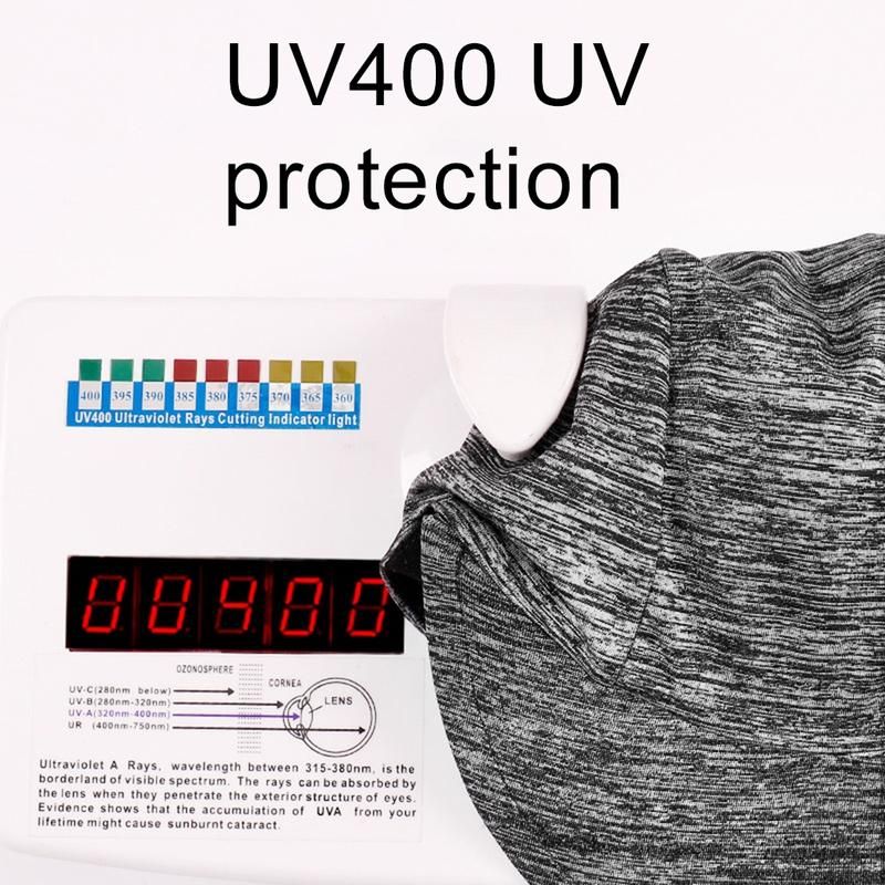 Outdoor Cycling Fishing Sun Protection Hood Face-Linen Grey