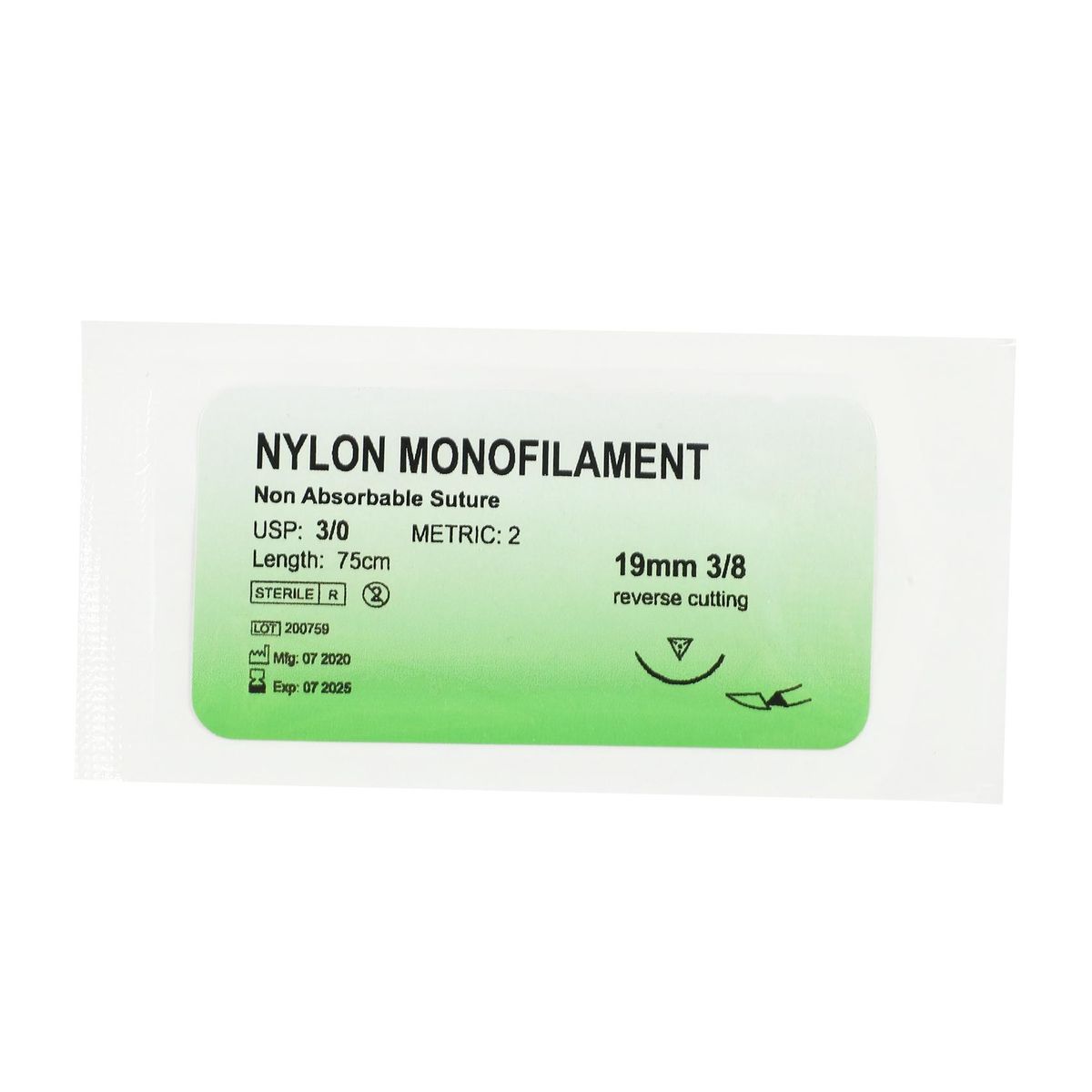 12 Pcs/Set  Suture Nylon Monofilament Thread Suture