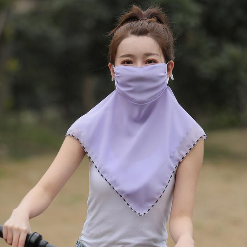 Women Seamless Sun Protection Dustproof Breathable-Purple