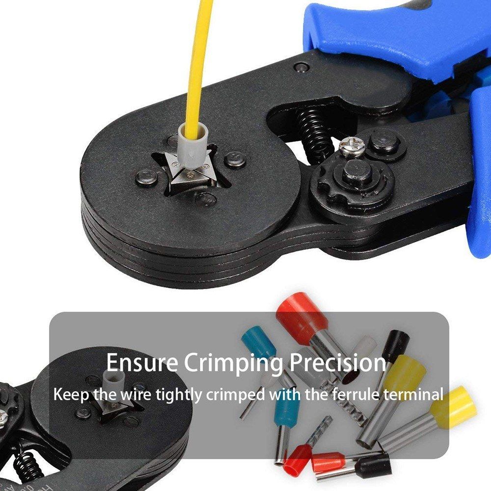 Ferrule Crimping Tool Kit Ferrule Crimper Plier 1200Pcs Wire