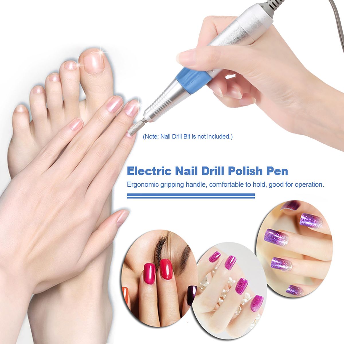 Electric Nail Drill Pen 30000RPM For Manicure Pedicure
