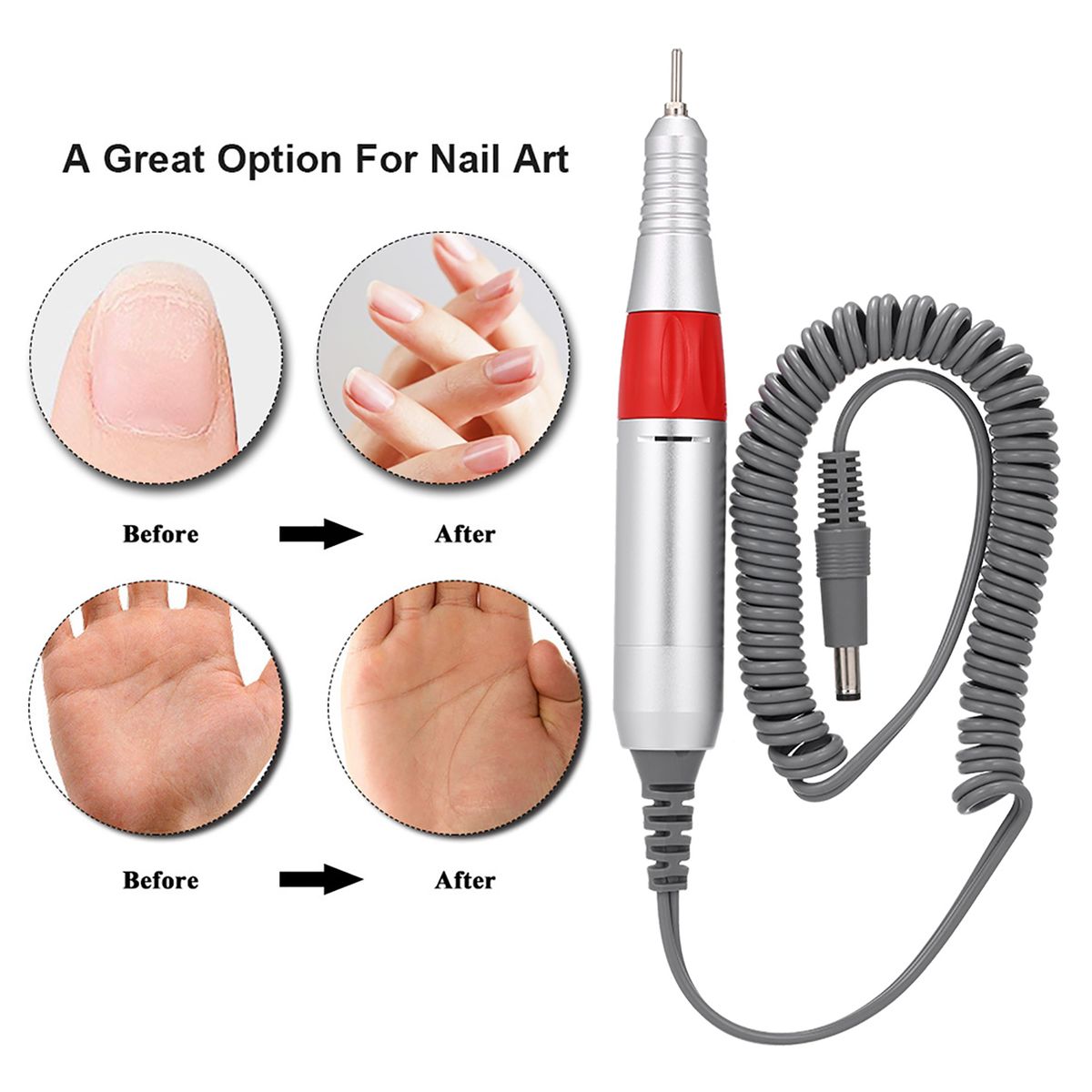 Electric Nail Drill Pen 30000RPM For Manicure Pedicure