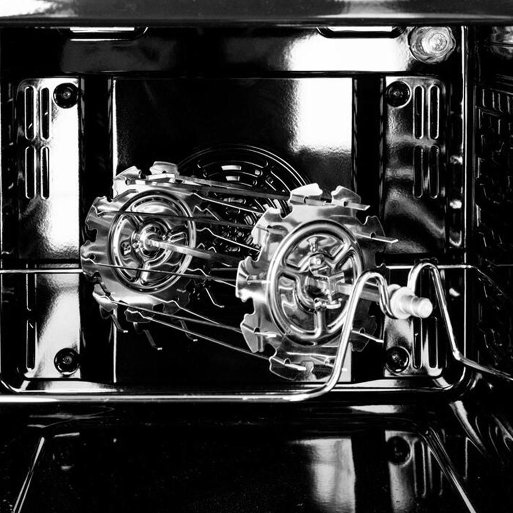BBQ Steel Metal Roaster Rotisserie Skewers Needle Cage Oven
