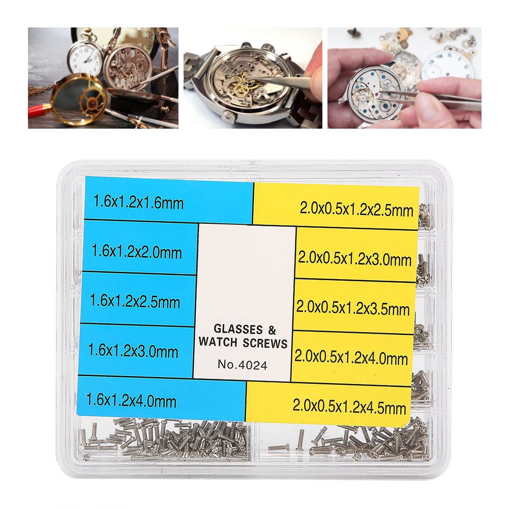 1000Pcs Iron Screw Watch Repair Gles Wristwatch Repairing
