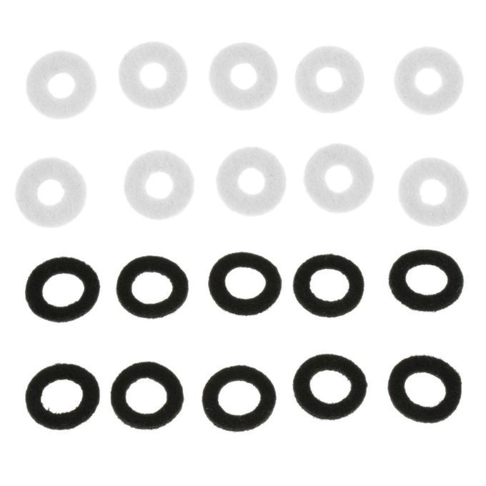 10pcs/pack Trumpet Wool Felts Washer Cushion For Trumpeter - Black
