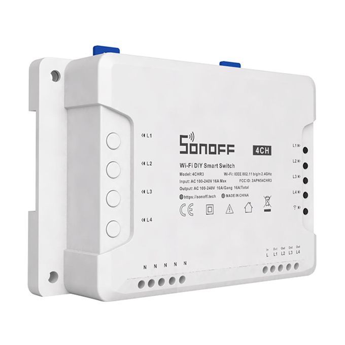 4CH Pro R2 4 Channel WiFI Smart Power Switch APP Remote Control
