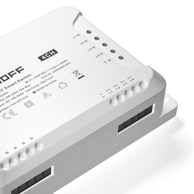 4CH Pro R2 4 Channel WiFI Smart Power Switch APP Remote Control