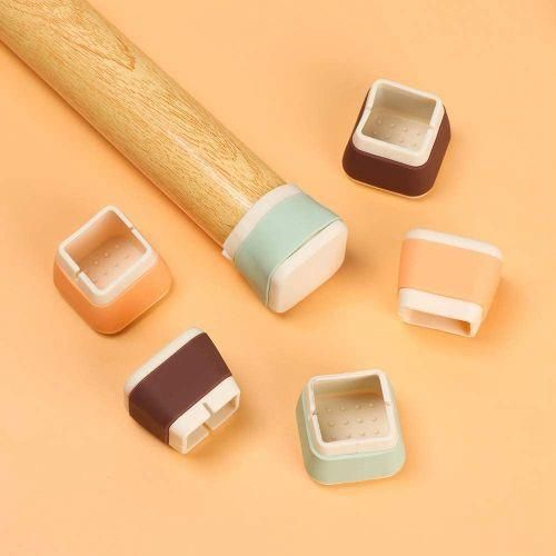 8Pcs Silicone Chair Leg Caps Floor Protectors For