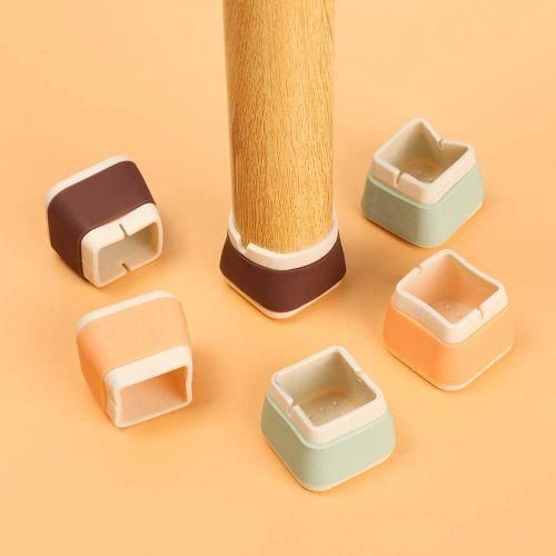 8Pcs Silicone Chair Leg Caps Floor Protectors For