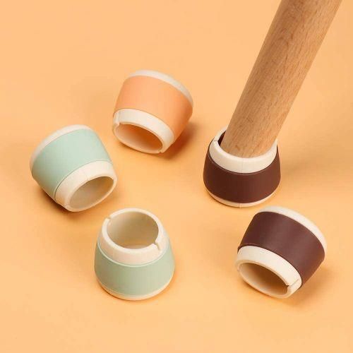 8Pcs Silicone Chair Leg Caps Floor Protectors For