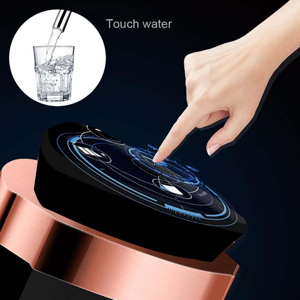 Portable Touch Double Pump Rechargeable Electric Water Pump With USB And Indicator Light For 4.5L - 18.9L Barrelled Water