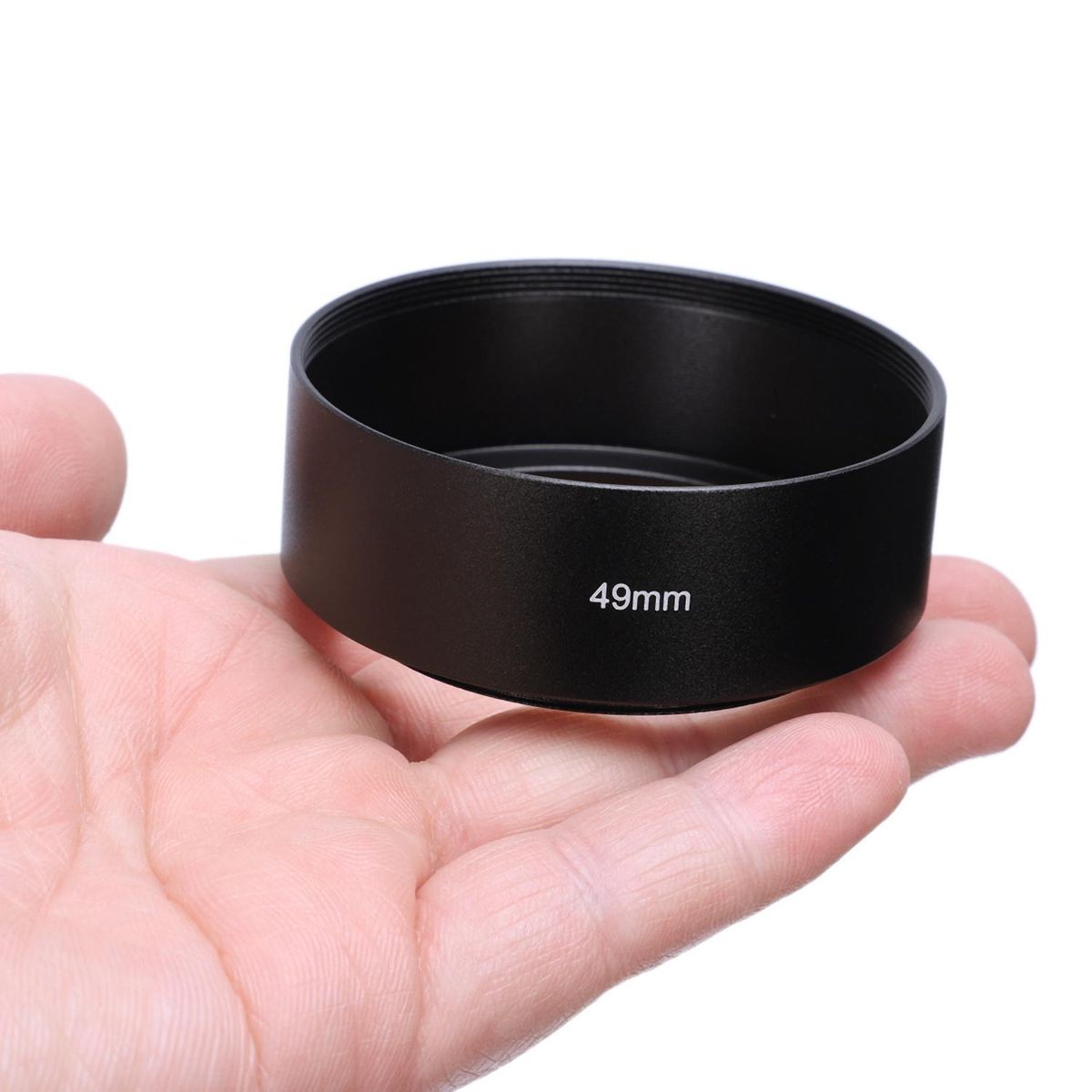 49mm Mount Standard Metal Lens Hood for Canon Nikon Pentax Sony Olympus