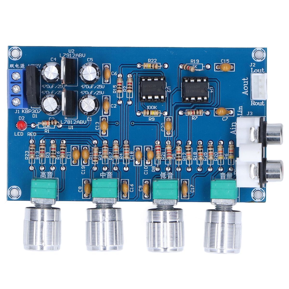Pre Amplifier Tonality Controller Dual Operation Low Noise