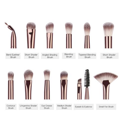 12 Pieces Makeup Brush Set Makeup Concealer Brush Blush