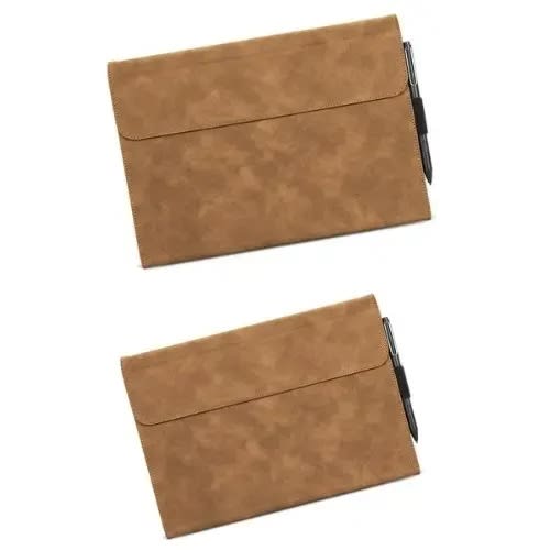 Shockproof Armor Flip Leather Case For Microsoft Surface Pro 8 - Brown