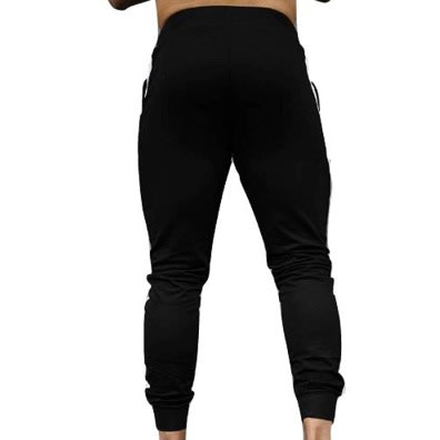 Quality Joggers Pant - Black With White Stripes