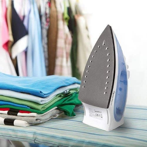 Steam Iron Teflon Soleplate - 2000W - White & Blue