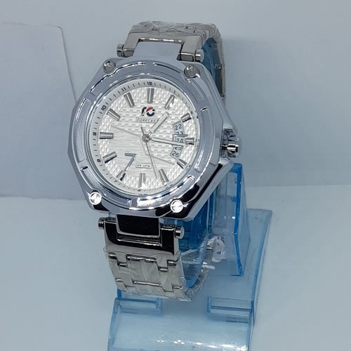 White Dial Stainless Steel Watch - Silver