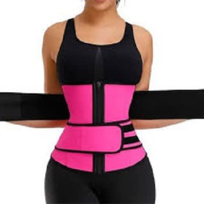 Waist Trainer Corset Trimmer Belt - Pink