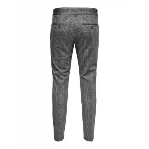Checked Men's Trouser - Dark Grey