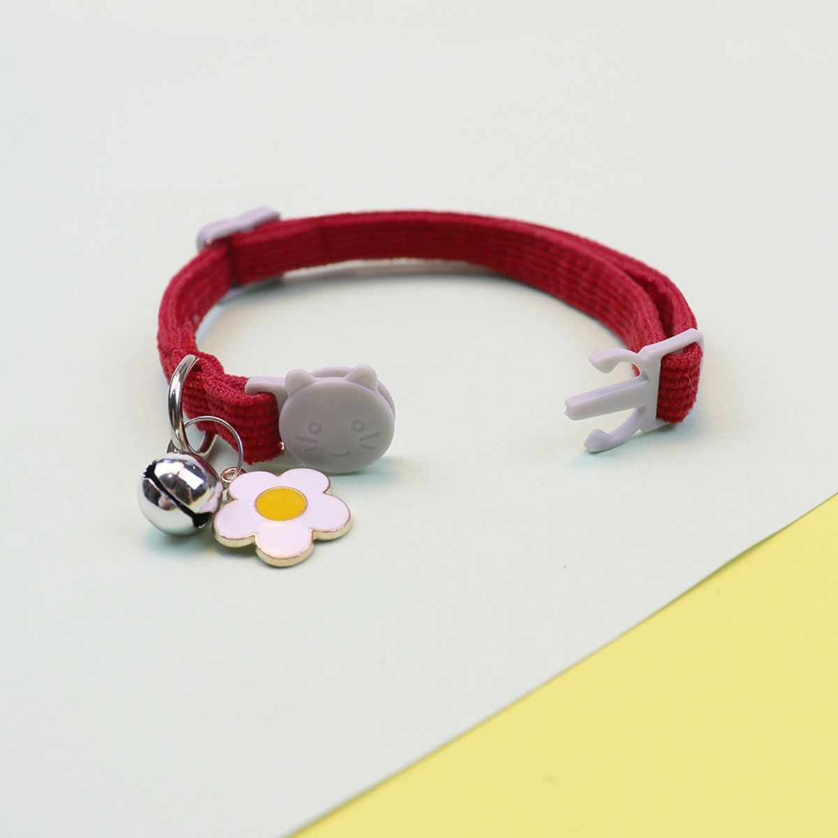 Cat Necklace Safety Buckle Style Puppy Kitten Neck Strap Dog Collar Red