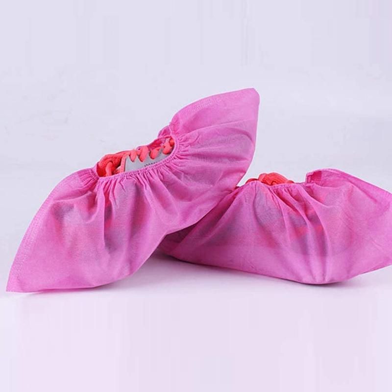 100PCS Non-Woven Shoe Cover Disposable Dust-Proof Non-Slip