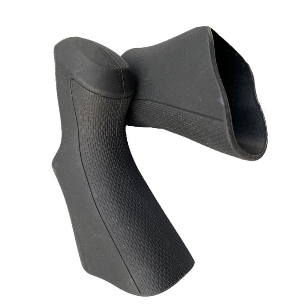 Black Gear Shift Covers Brake For-Shimano Hoods Rubber Di2