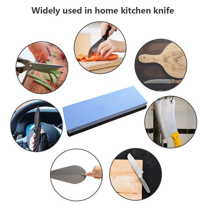 Sharpening Stone With Non Slip Silicone Base 240 Grit