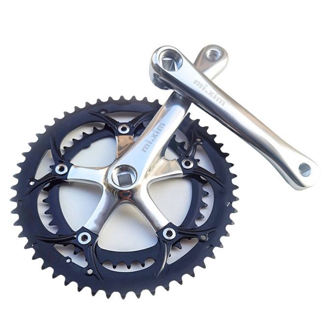 39T-53T Bike Crankset Chainring Folding Road Bicycle 130BCD 6-10 Speed