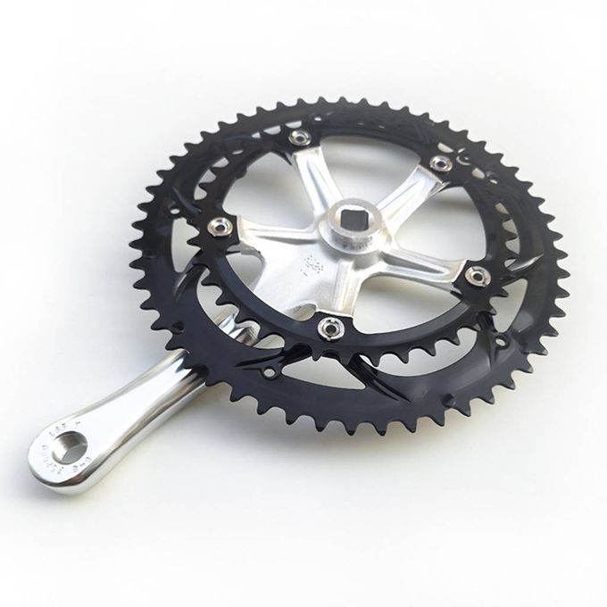 39T-53T Bike Crankset Chainring Folding Road Bicycle 130BCD 6-10 Speed